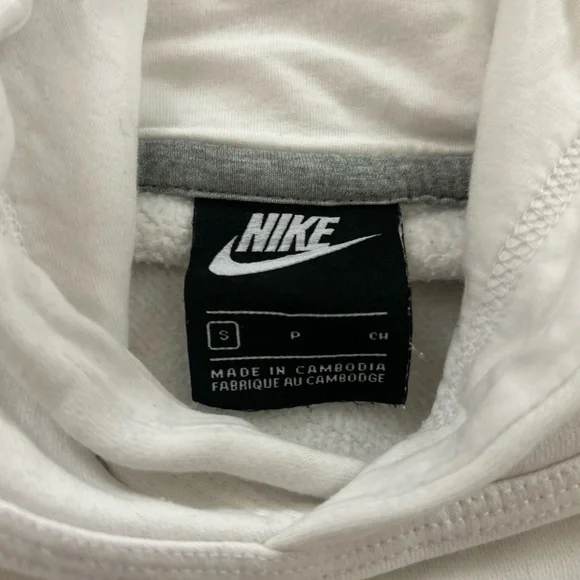 Nike Men's Classic White Hoodie - Picture 3 of 4